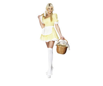 Smiffys Country Girl Kostüm Für Mädchen – Landhausmädchen-Outfit Mit Kleid & Stirnband, Blau-weiß